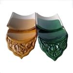Ceramic Chinese Glazed Roof Tiles 160mm Traditional Architecture Eaves