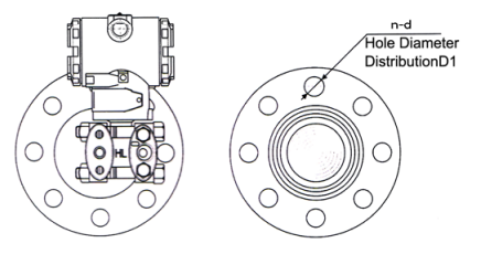 Liquid Gas Steam Capacitance Level Transmitter With Flange Mounting Intelligent Type