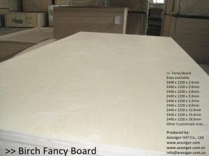 Wholesale Birch Fancy Plywood 1220 x 2440mm from china suppliers