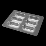 Transparent Pet Fishing Lure Clamshell Packaging With Card Insertion