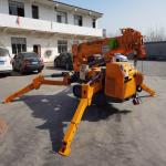 Telescopic Boom Hydraulic Spider Crawler Crane Remote Control Spider Lifting