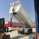CIMC Tipper Dump Semi Trailer with Standard 28Ton Landing Gear and Durable Steel