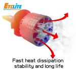 Bright Car H4 Led Headlight Bulbs 10000LM 6500K Color Temperature