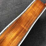 Custom 12 Strings Solid KOA Wood Top Guitar Ebony Fingerboard Real Abalone Shell