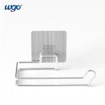 Self Adhesive Installed Bathroom Paper Roll Holder Damage Free Mounting