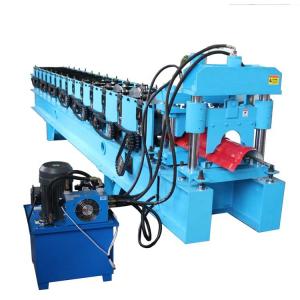Wholesale Color Steel Roll Metal Roof Ridge Cap Roll Forming Machine PCL Control from china suppliers
