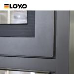 Overlapping Tempered Glass Aluminium Flush Windows For Bathroom OEM