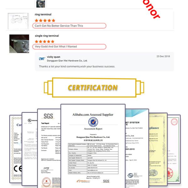 Manufacture in China Terminales EN16-12 Non Insulated Butt Connectors Copper Cable Lug Ring Spade Terminals