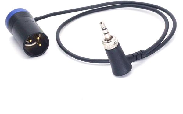 50cm Lockable 3pin XLR Male to 3.5 Audio Cable for Sony D11 Headphone Return by