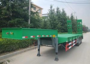 Wholesale 150 Tons 3 Axles Hydraulic Gooseneck Low Bed Semi Trailer from china suppliers