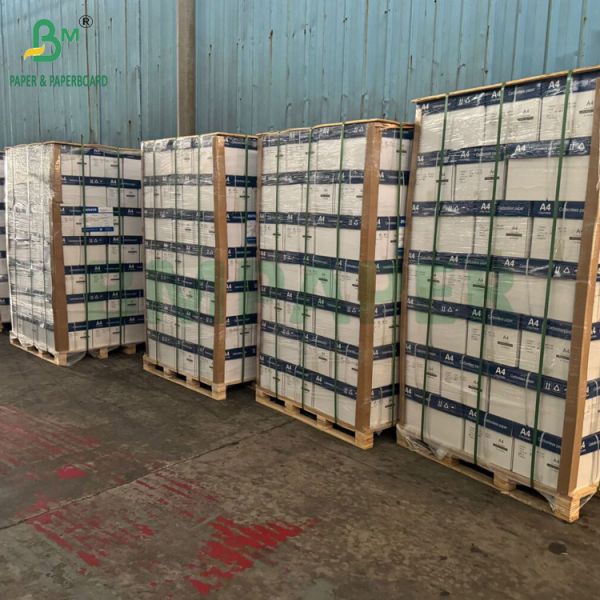 Blue Image 60g 70g A4 Size NCR Copy Paper Colored Top Face White Back