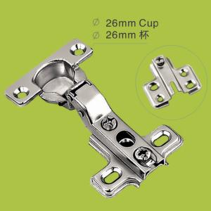Wholesale one way cabinet door hinge 26mm cup hinges with Nickel finish from china suppliers