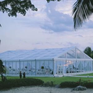 Wholesale Upscale Transparent Glass Walls Large Party Tent Marquee Wedding Event Tents from china suppliers