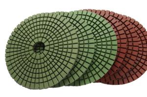Wholesale Abrasion Resistant Diamond Resin Polishing Pads Installed On Portable Grinding Machine from china suppliers