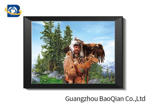 5D Effect 30 x 40 CM 40 x 40 CM Lenticular Photography With Black PVC Frame 12