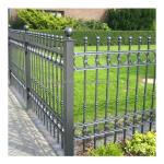 America Market Best Choice Black PVC Coated Wrought Iron Fence with Galvanized