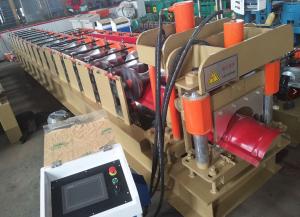 Wholesale 4 Kw Roof Tile Roll Forming Machine , 16 Steps Ridge Cap Roll Forming Machine from china suppliers