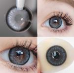 Yearly Sweety Natural Prescription Grey Colored Contacts For Dark Skin