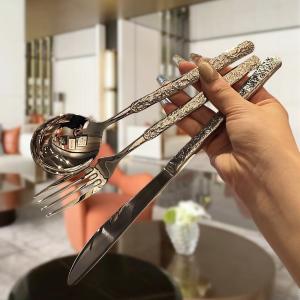 Wholesale Stylish Flatware Dinnerware Sets Stainless Steel Cutlery Set Back to School Occasion from china suppliers