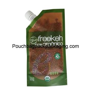 Wholesale Laminated Stand up spout pouch, stand up bag for seed 300g or more from china suppliers