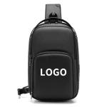 Solid Color Outdoor Travel Mens Sling Bag Multi Pocket Design Easy To Carry