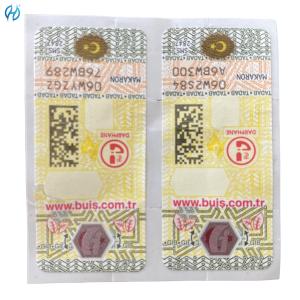 Wholesale Permanent Adhesive Holographic Security Stickers Customized Anti Counterfeiting from china suppliers