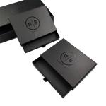 Silk Screen Printing Private Label Luxury Hair Extension Packaging Box Black