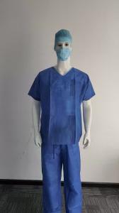 Wholesale Short Sleeve SMS Hospital Scrubs Suit Set Clothing Disposable Uniform Scrub Suit Nursing Scrubs from china suppliers