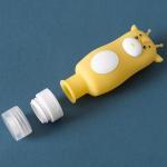 Cartoon Split Charging Squeezable Portable Food Grade Sub Silicone Bottle Set
