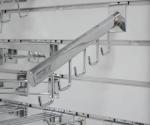 Metal slatwall faceout display hook with 5 hooks-h00003