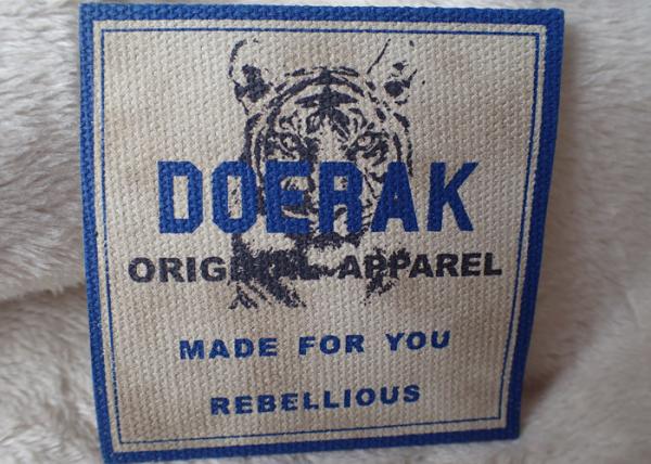 Quality High Density 3D Organic Canvas Screen Printing Label For Children'S Garments for sale