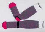 Antibacterial Sporty Athletic Basketball Socks With Printed Logo