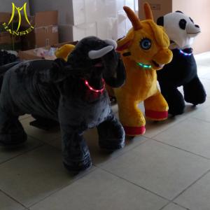 Wholesale Hansel shopping mall coin operated walking animal chiristmas deer rides from china suppliers