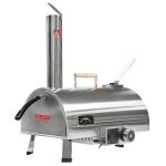 12 Inch Automatic Rotating Outdoor Pizza Oven Portable Wood Fired Pizza Grill