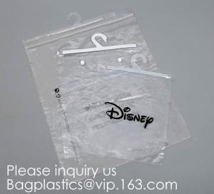 Wholesale Transparent PVC hanger hook plastic bags for clothes packing,Better Protect and store CD's, books, magazines, papers and from china suppliers