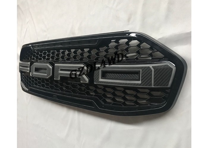 Everest Body Kits Front Grille Black Car Grille With LED Lights For Everest 2015 2016