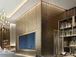Water Wave Shaped Stainless Steel Sheets Rose Gold Mirror Finish For Facade Wall