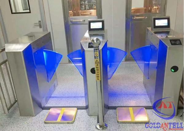 ESD Turnstile System With Builit in 8 Inch Computer Source Human Body Statics