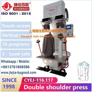 Wholesale Blazer Double Shoulder Jacket Pressing Machines Vertical Steam Ironing Equipment from china suppliers