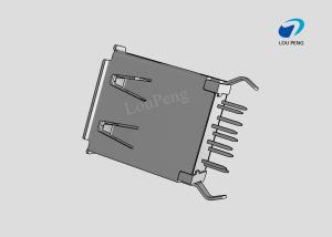 Wholesale USB 3.0MM A TYPE 9PIN FEMALE DIP 180° CURVED FOOT EDGE Gold-Plated BLACK from china suppliers