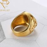 Army Stainless Steel PVD 24k Custom Military Rings