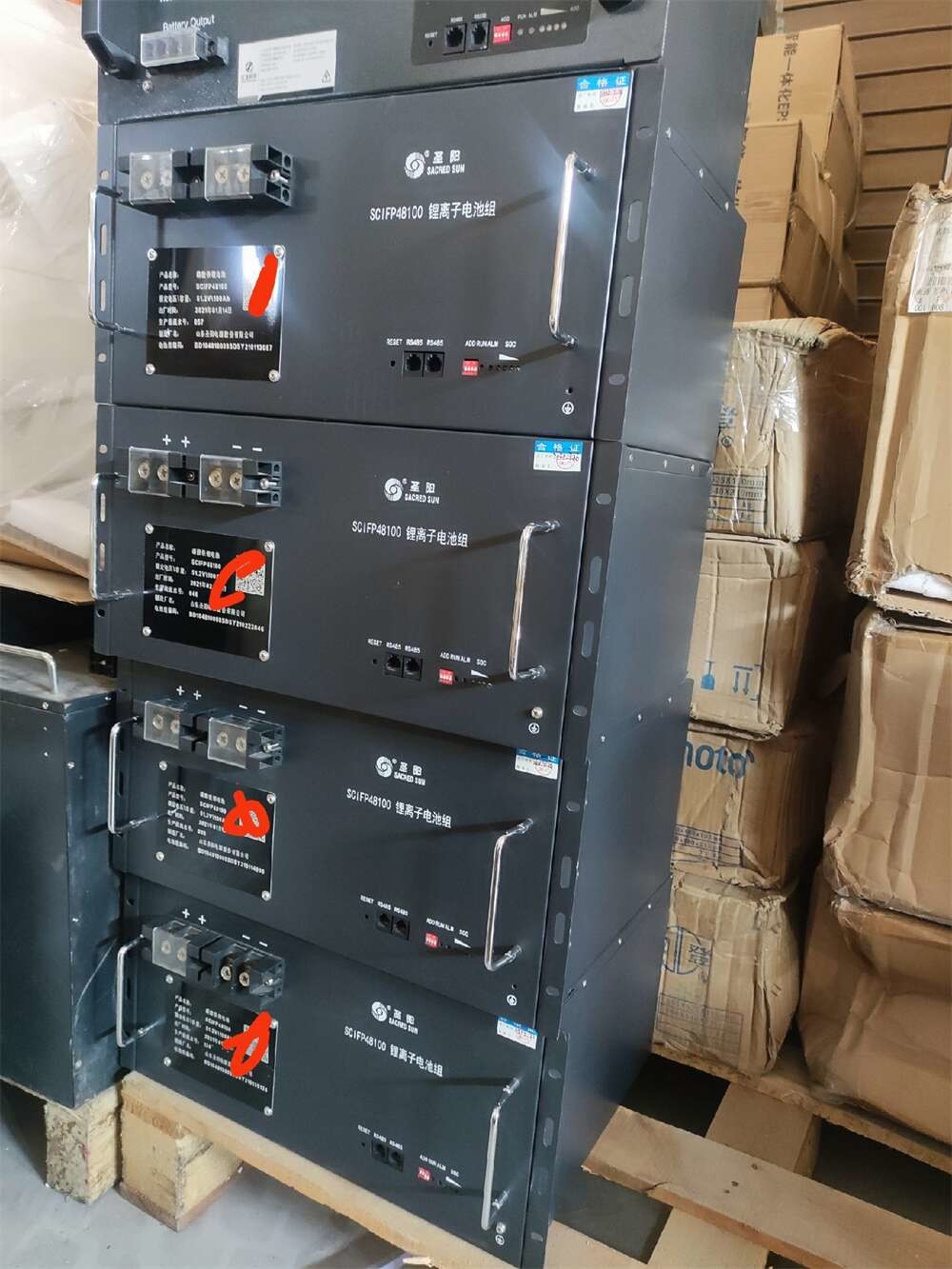 5.12kW Sacred Sun Lithium Battery LiFePO4 48V 100Ah 3U Height Rack Mounted