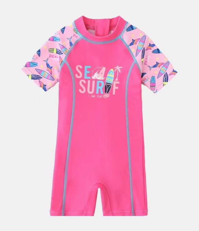 Cute Girls Swimming Suits Girl Briefs Swimsuit Bikini Girl Summer Swimwear With Cap Carton