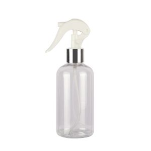 Buy cheap Luxury Transparent Spray Bottle Round Shoulder PET Anodized Aluminum Trigger from wholesalers