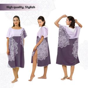 Wholesale Microfiber Hooded Poncho Beach Towel Customized Logo Bath Towel from china suppliers