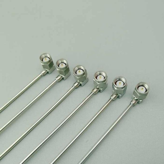 SMA RA Microwave Cable Semi Rigid RF Cable Assembly 18GHz Frequency 1