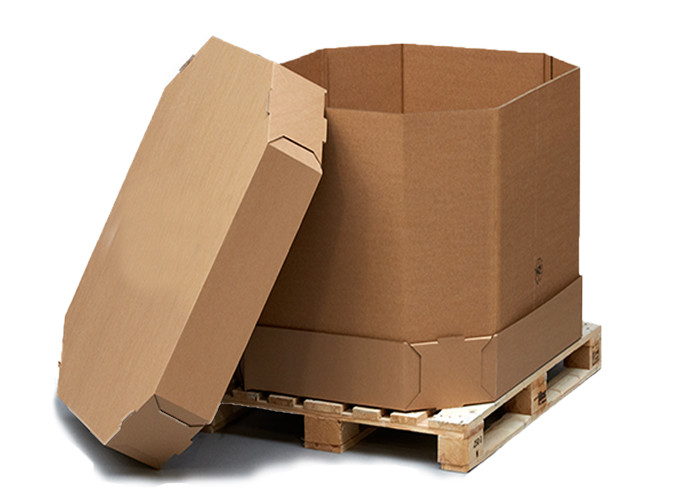 Disposable 1000l Liquid Paper IBC Container With Liner Bag Coconut Oil And Juice Use