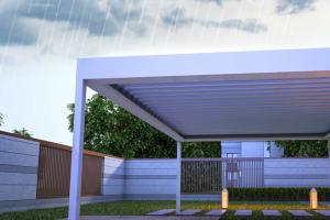Wholesale Modern 110V Motor Aluminum Louvered Pergola 6063 T5 Bioclimatic Outdoor Gazebo Pergola from china suppliers