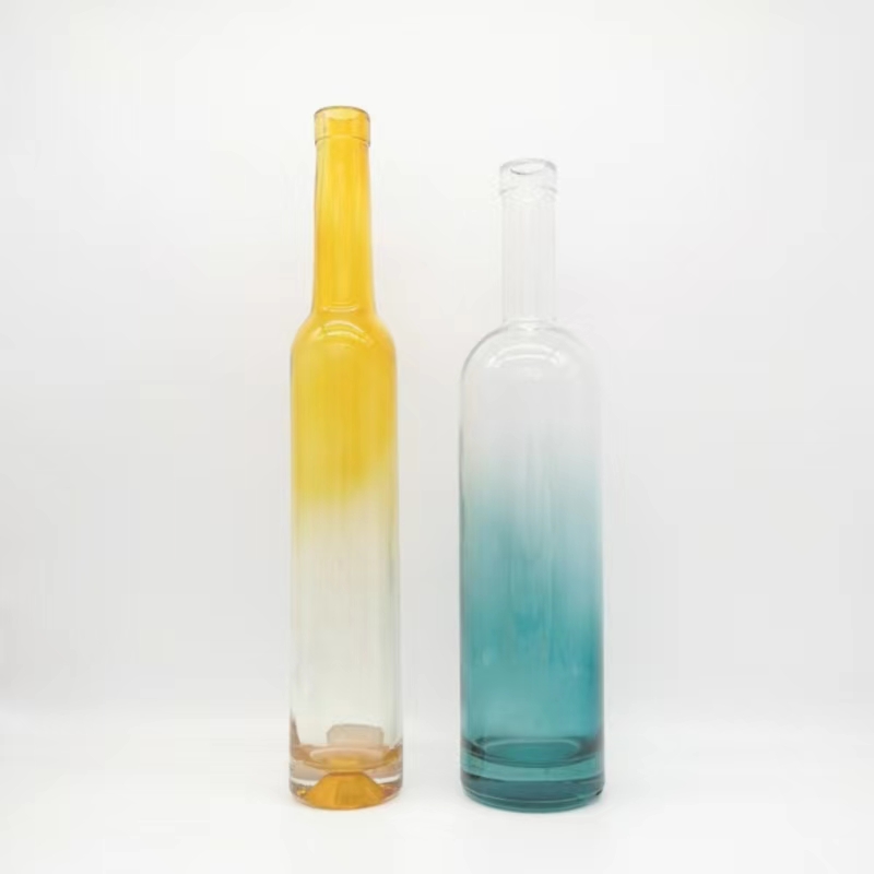 Colored Tequila Bottle 750ml for Home Bar Customized Custom Make Best Seller