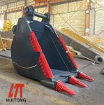 Excavator Heavy Duty Mining Rock Bucket PC 700 2.4 m3 Excavator Bucket For Q355
